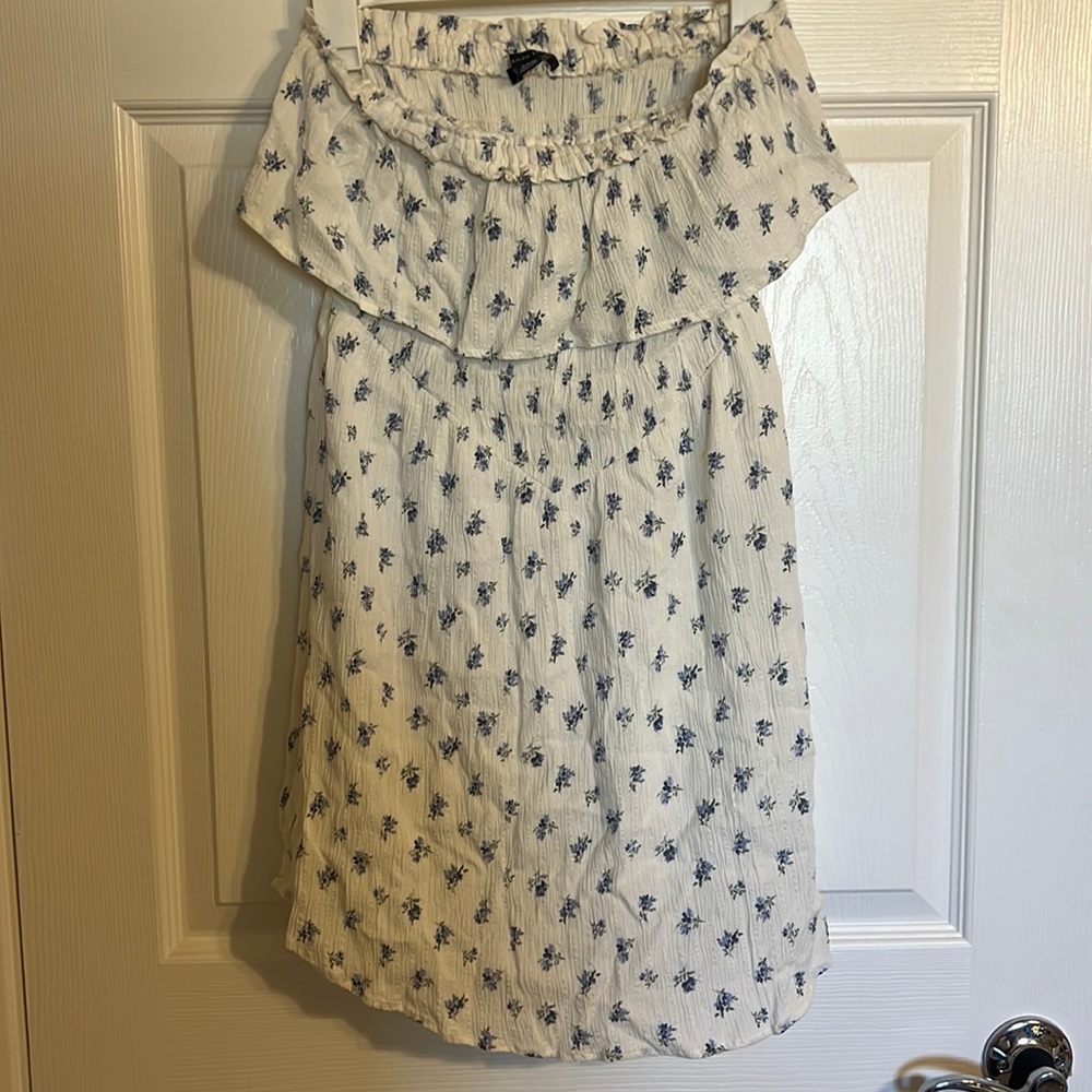American eagle tube top white dress